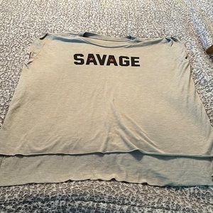 Savage barbell muscle tee